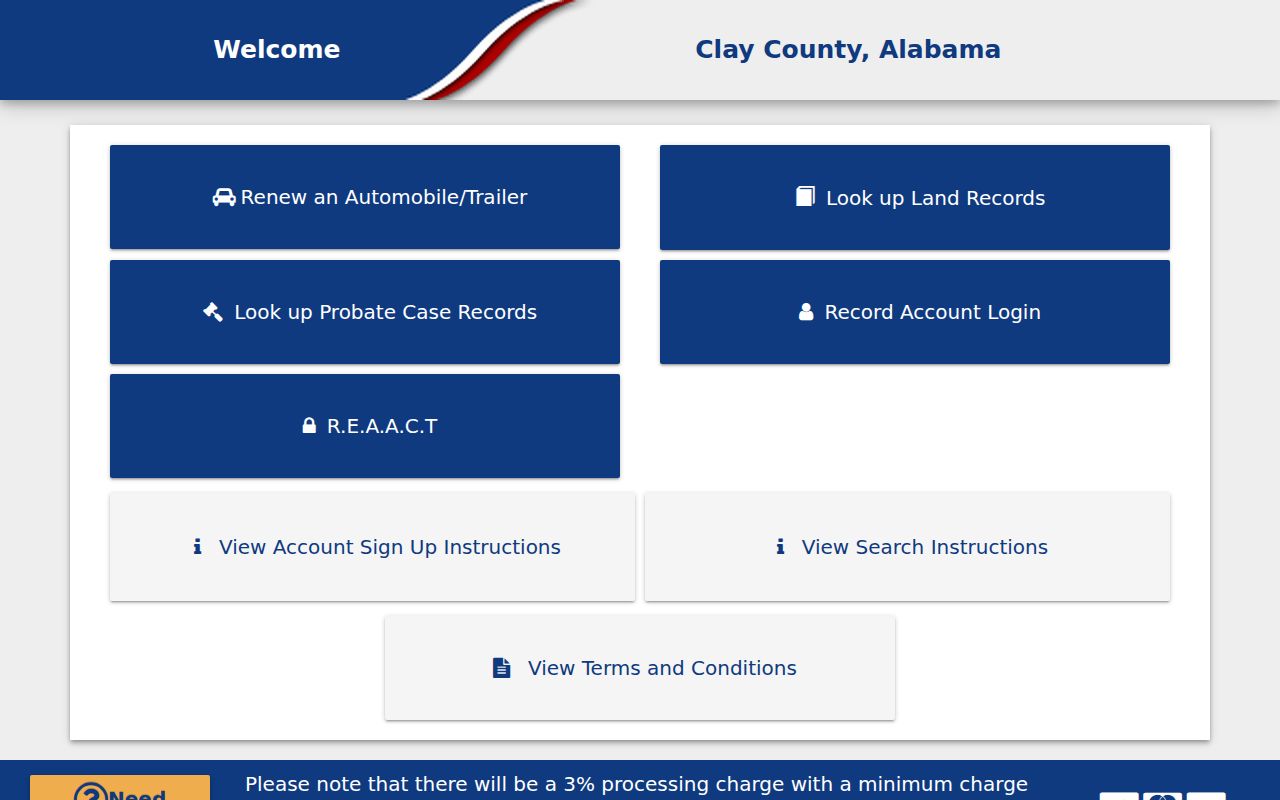 Clay County Probate Court Ingenuity online records portal